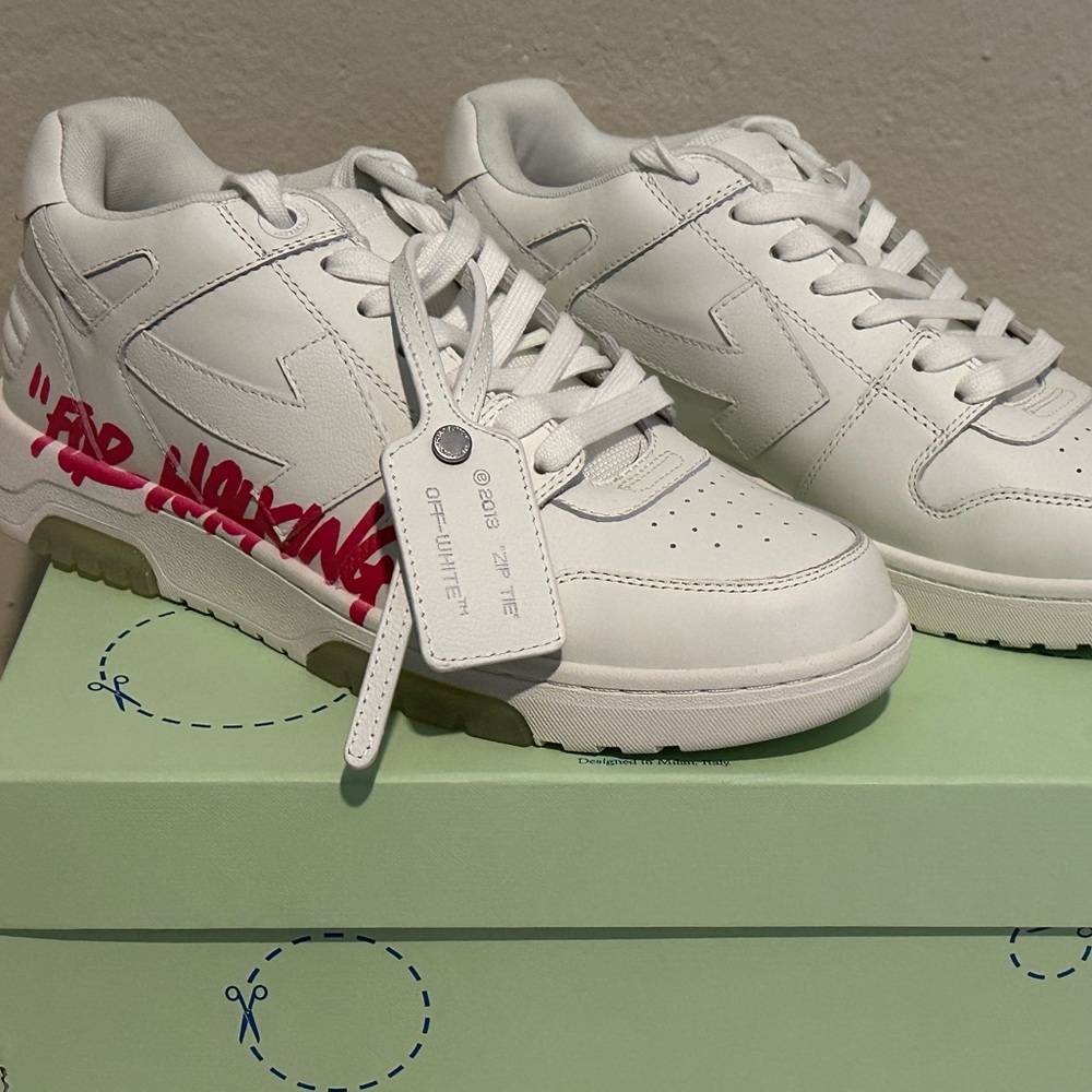 Brand New Authentic Off- White Out of Office  “For Walking” Sneakers Unisex